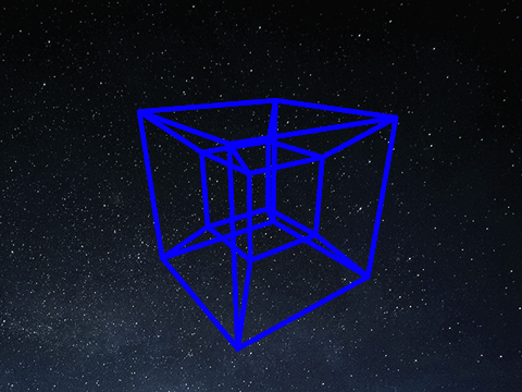 Tesseract Wireframe (100% Pen)