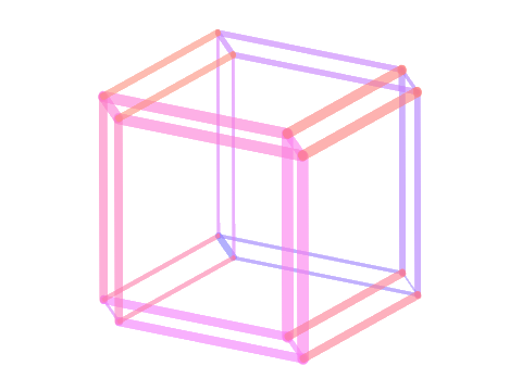 4-Dimensional Hypercube Wireframe !remix!