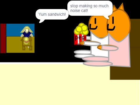 cat and cat mom watch a movie popcorn nom*