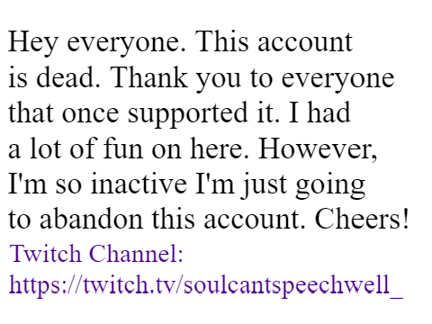 Just an update.