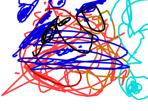 I let my 4 year old firend draw this