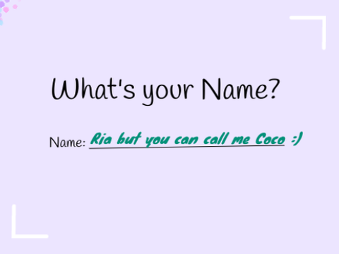 ♥ Tell Me About You ♥ 