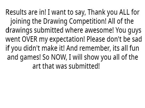 The Winners For the Drawing Competition
