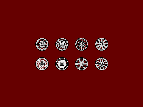 Aftermarket Hubcaps - 8 Pack