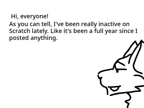 Sorry for my Inactivity!