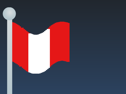 Waving ponalia flag