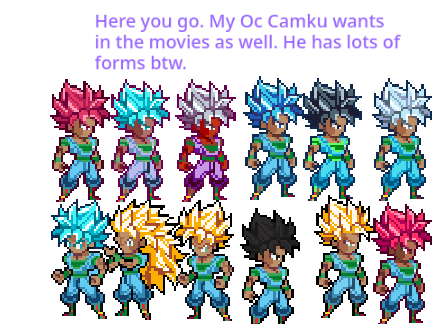 All of Camku's Super Saiyan Form