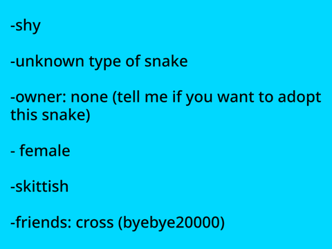 my snake person. 