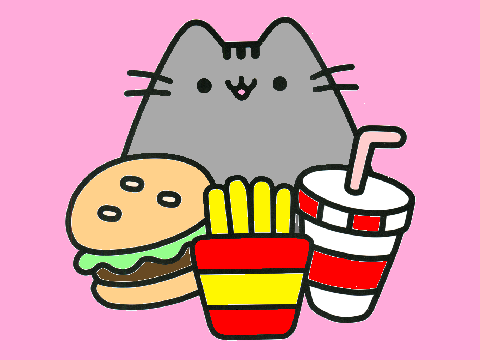 ~Pusheen's fast food~ CC (ENTRY)