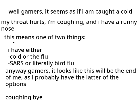 i am sick