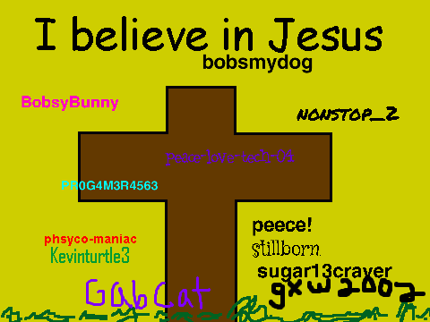 Sign Your Username If You Believe In Jesus