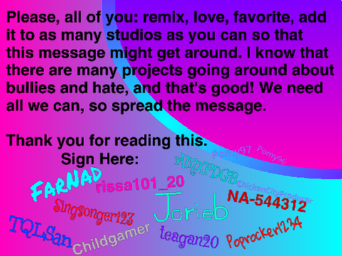 Sign if Bullying has to STOP! SingSong Style remix