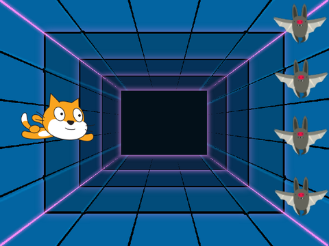 猫のシューティングゲーム☺