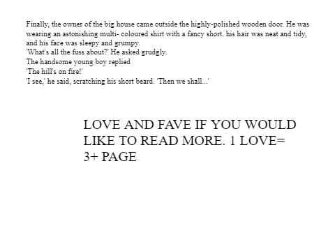 (Writing) The fire