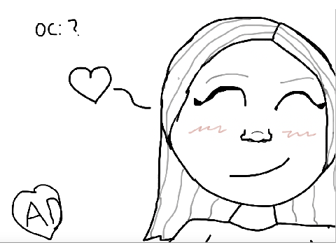My first drawing on kleki