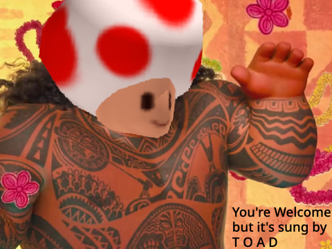 You're Welcome but it's sung by Toad