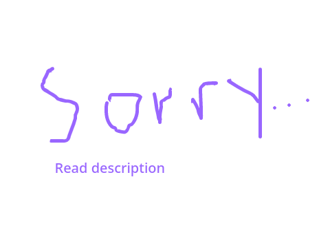 Sorry but...