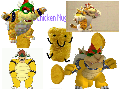Chicken Nugeets but Gay Bowser wants to eat tem nugeets