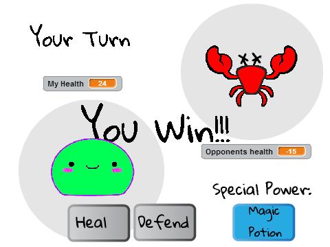 Blob vs. Evil Crab
