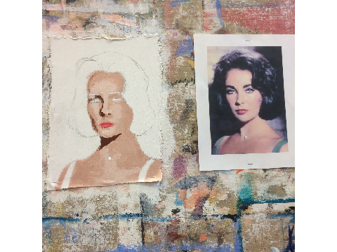 painting liz taylor pt. 1