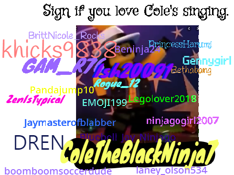 sign if you love Cole's singing! remix