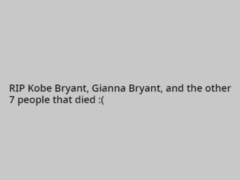 RIP Kobe Bryant