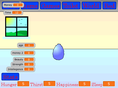 Virtual pet-egg hatch