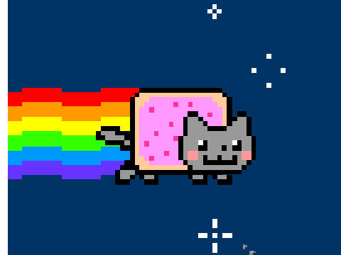 Boom on Nyan Cat... literally