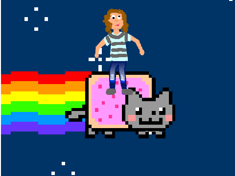 Add Yourself Riding on Nyan Cat! remix