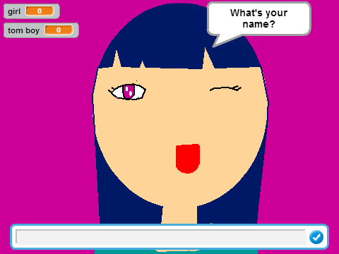 anime girl (I drew on scratch)