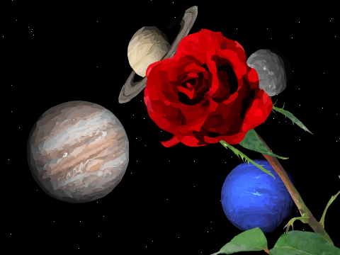The Surrealistic Rose - a Blockshade Parallax