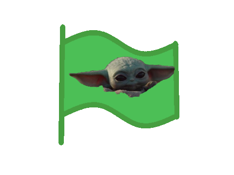 Green Flag Of Baby Yoda!!!