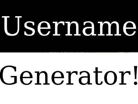 Username generator!