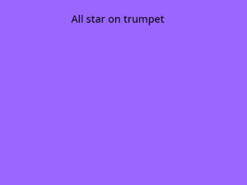 All star on trumpet