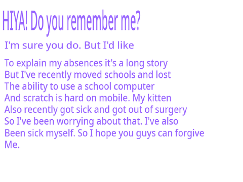 Apologies 