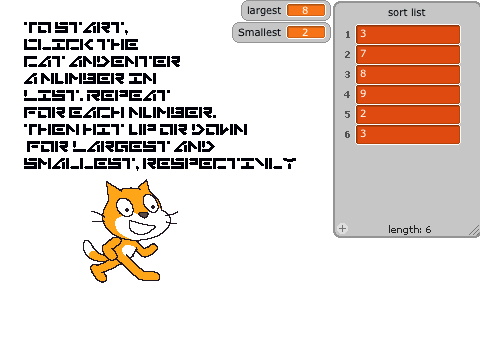 Largest/Smallest finding algorithm
