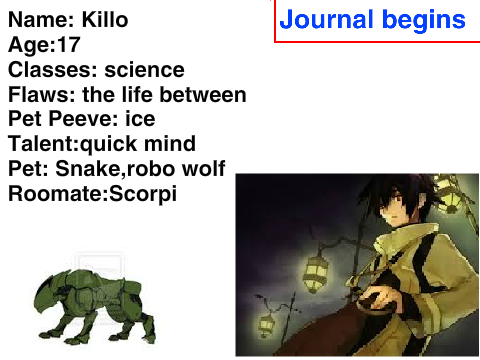 my Fill-Out Form character killo