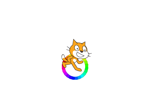 Colourful cat