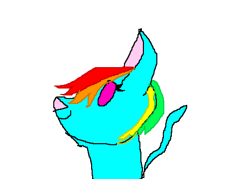 Wolf/cat CCE open RainbowDashieCat