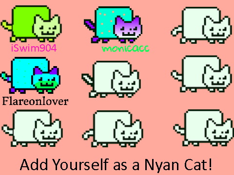Add Yourself as a Nyan Cat!  monicacc!!!!!