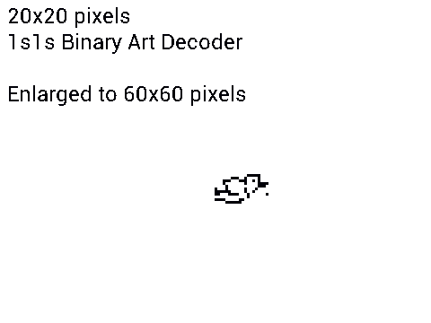 1s1s Binary Art Decoder