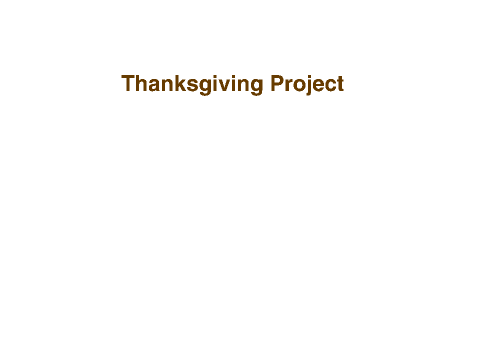 Thanks giving Presentation