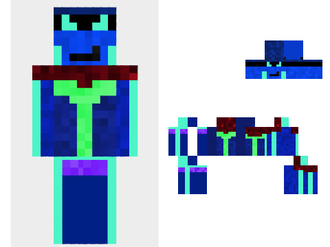 Neon Ninja Minecraft skin