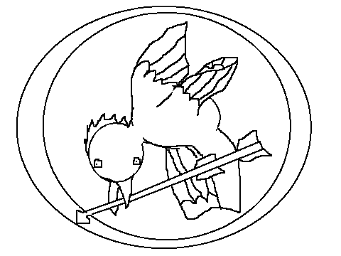 How to draw the Mockingjay pin!