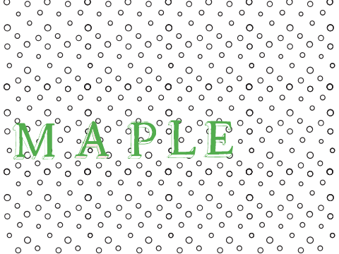 maple letter fun!