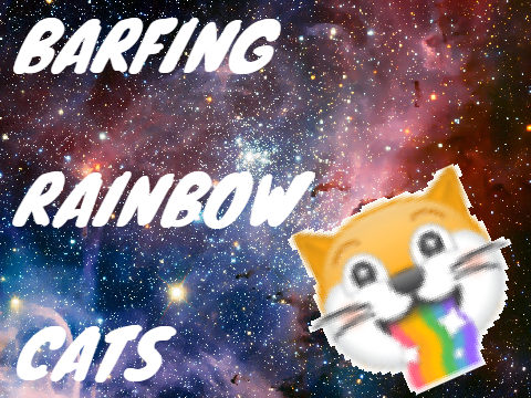 Barfing Rainbow Cat Clicker