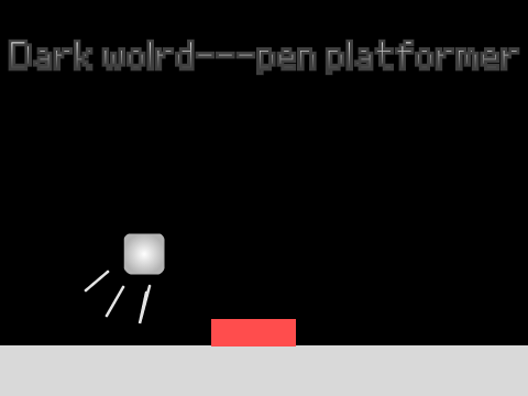 dark world---pen  platformer (75% by pen)