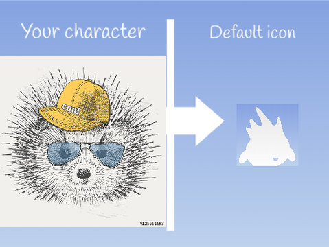 Your Character to Default Icon remix