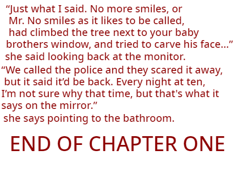 Part 1 of Mr. No Smiles