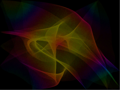 Bezier Generative Art [Color Edition]